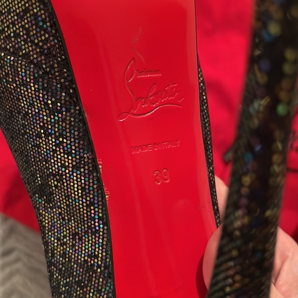 RARE Authentic 💎 Christian Louboutin 💎 Lady Peep Sling 150mm! Size 39 - Picture 7 of 8